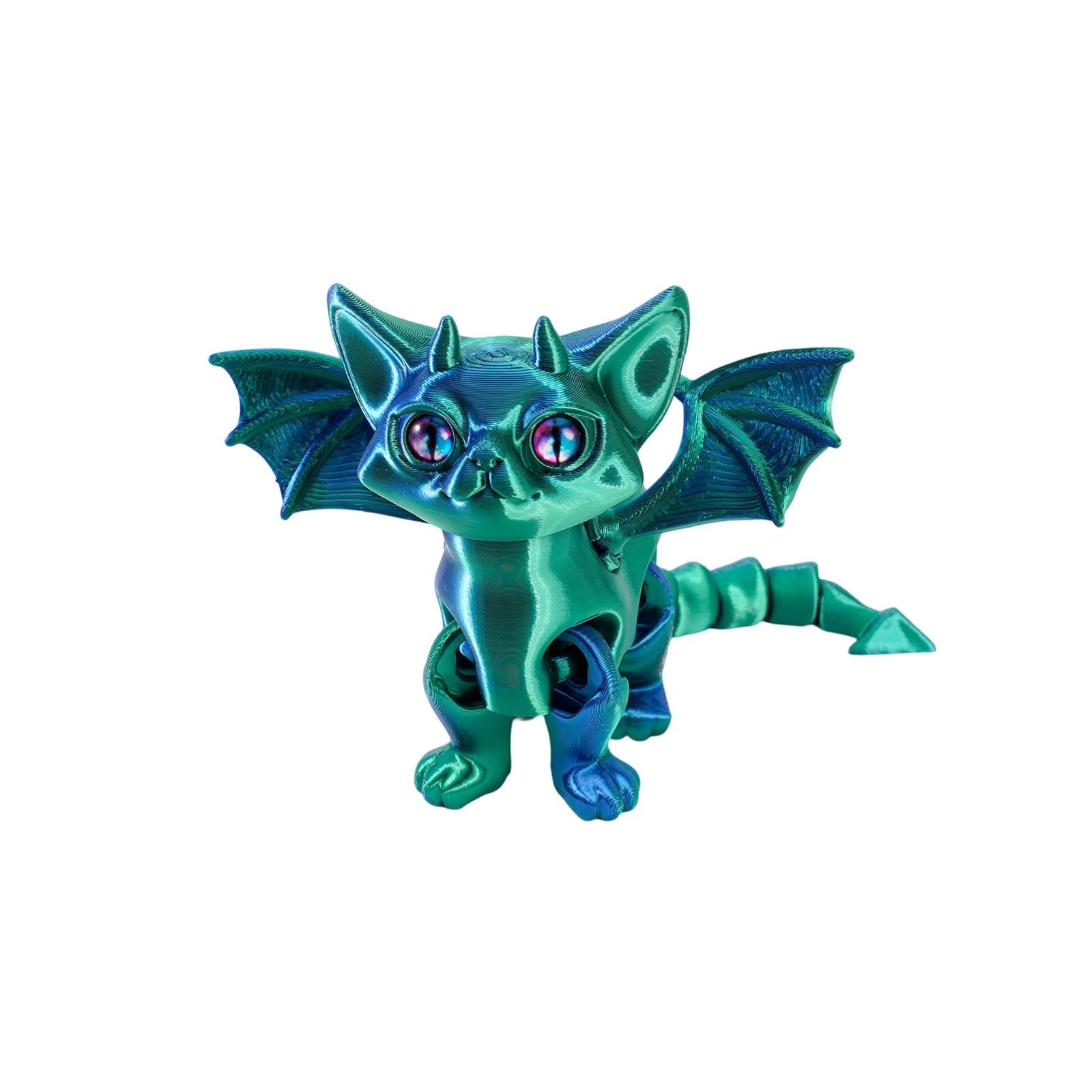 

16см 3D-печатный Ангел Демоны Кот Подвижные суставы Милый питомец Настольная милая игрушка Декомпрессионные украшения Сюрприз-боксы One Size