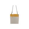 Chloe Schlüsselanhänger Knopfverschluss Leinen und Glänzendes Kalbsleder Beuteltasche Damen Handtaschen Gelb CHC22SS483G11-216