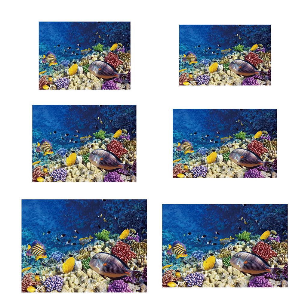 76x46cm SingleSided Adhesive Aquarium Background Backdrop Fish Tank