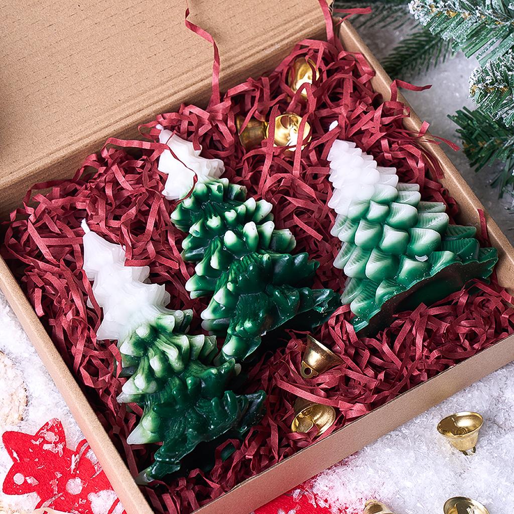 3D Weihnachtsbaum Kerze Silikonform DIY Weihnachtsfeier Basteln Aromath Seife Harzformen Heimtischdeko Kunst Geschenke
