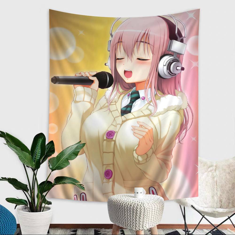 Beautiful Girl SUPERSONICO Hippie Wall Hanging Tapestries For Living Room Home Dorm Decor Art Home Decor