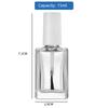 Factory Direct Sales In Stock Nail Polish Bottle Empty Glass Bottle Brush with Lid Nail Polish Sub-Packaging Blush Glue Medicine Bottle Lot
