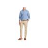 Polo Ralph Lauren FW23 Pony Logo Embroidered Half-Zip Long Sleeve Knit Sweater Men Sweater Sky-Blue MNPOSWE16810318-B28