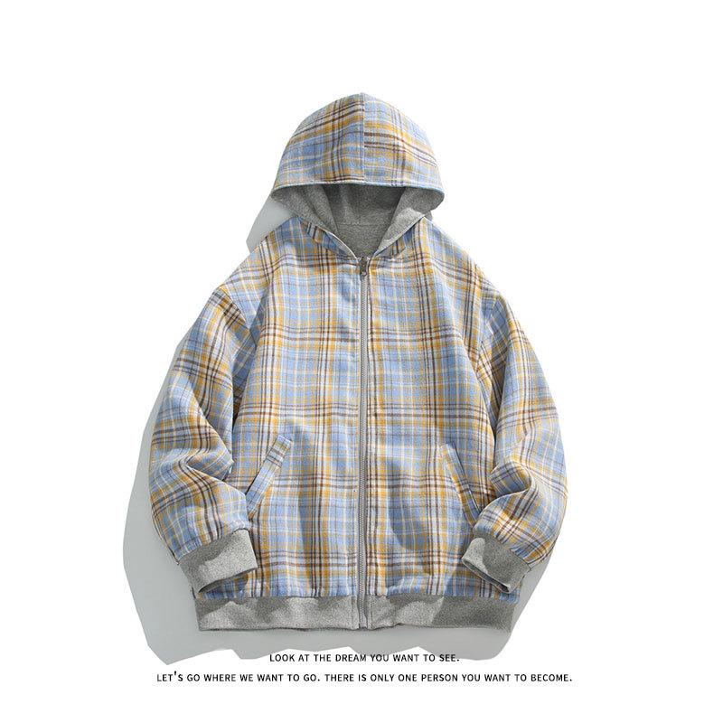 2026 Men's Double-Sided Hoodie Cardigan - Autumn/Winter Loose Fit, Plus Size, Unisex Casual Top