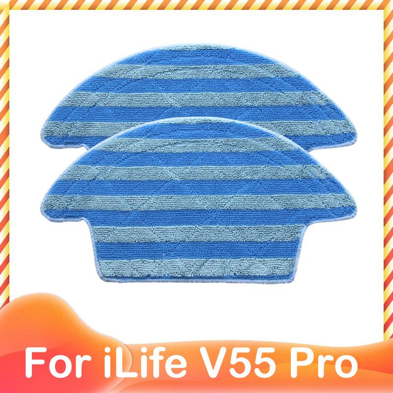 For iLife Chuwi V55 Pro Side Brush Strainer Hepa Filter Mop Cloth Replacement Pack Robotic Vacuum Cleaner Spare Kit Part