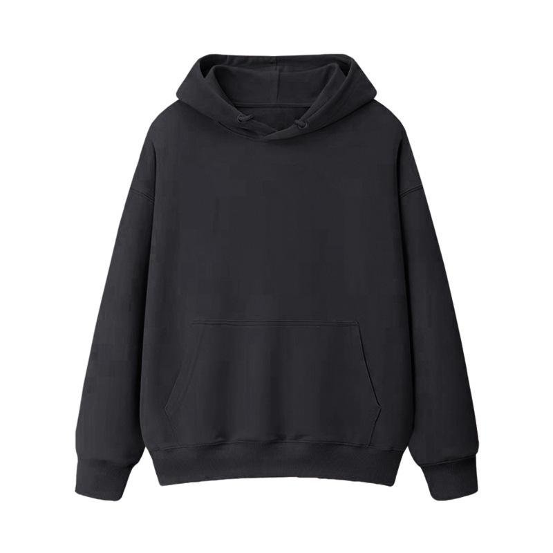 Fleece Thickened Loose Hooded Sweater Women's Autumn and Winter Warm Student Couple Solid Color Jacket Women's Clothing