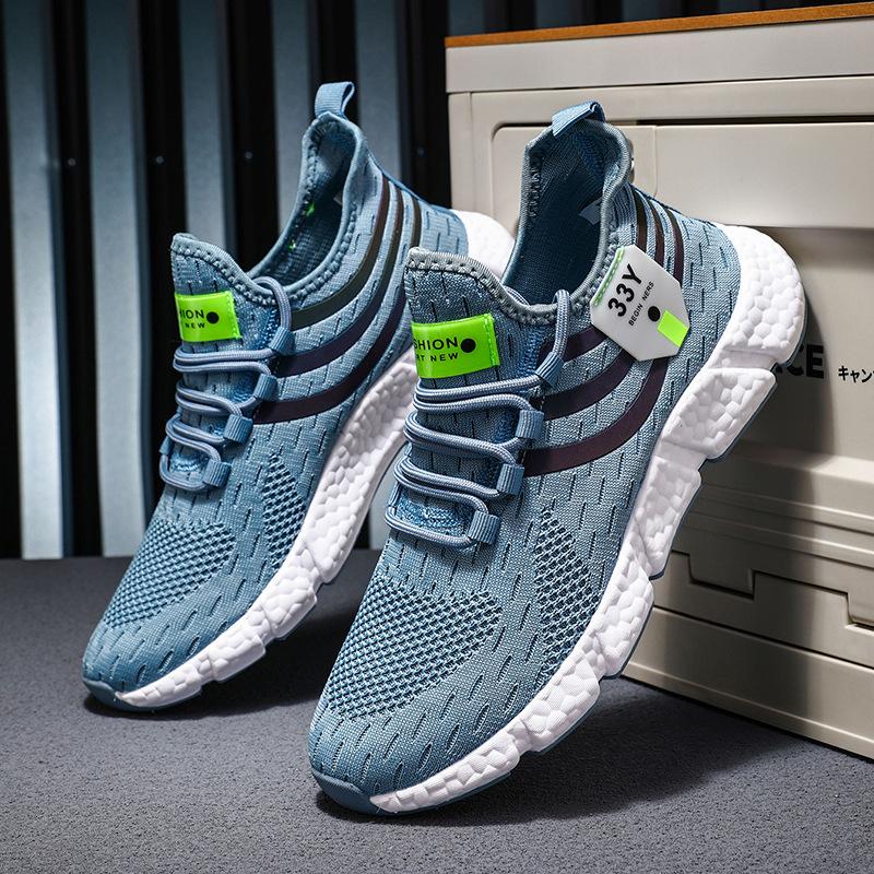 Foreign Trade Large-size Explosion, Lightweight Shock-absorbing Men's Shoes, Sports and Leisure Net Shoes, Male and Adolescent Running Shoes, Couple