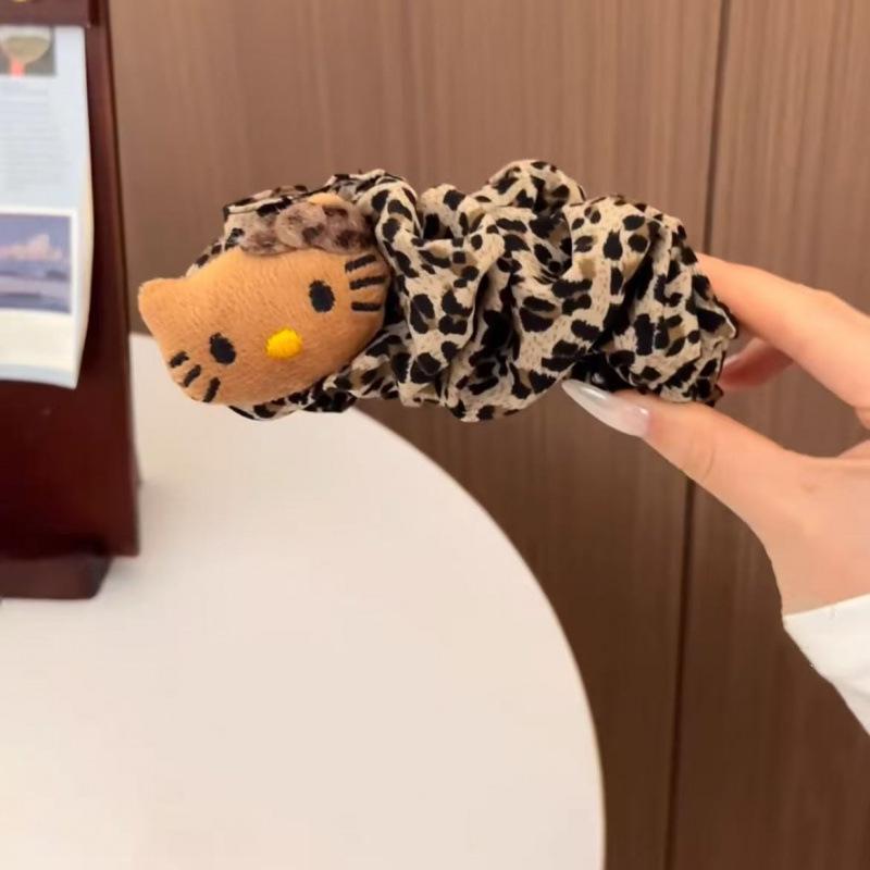 

Folded Leopard Print Fabric Hair Clip Banana Clip Back Of Head Clip Elegant Simple Hair Accessories
