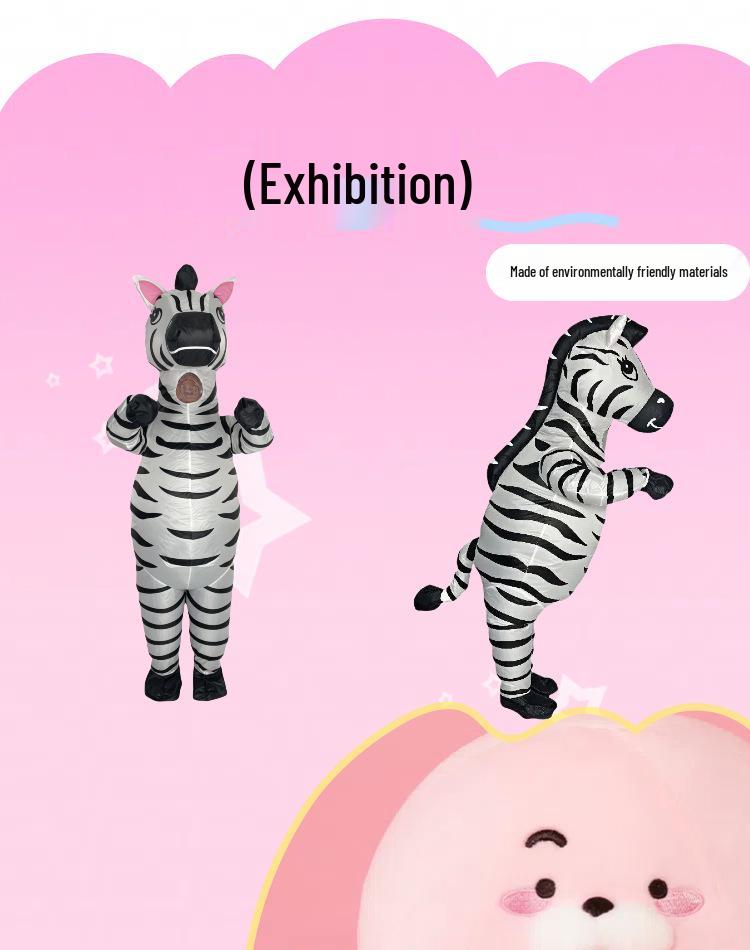 Funny Animal Inflatable Jazz Horse Costume for Halloween and Cartoons