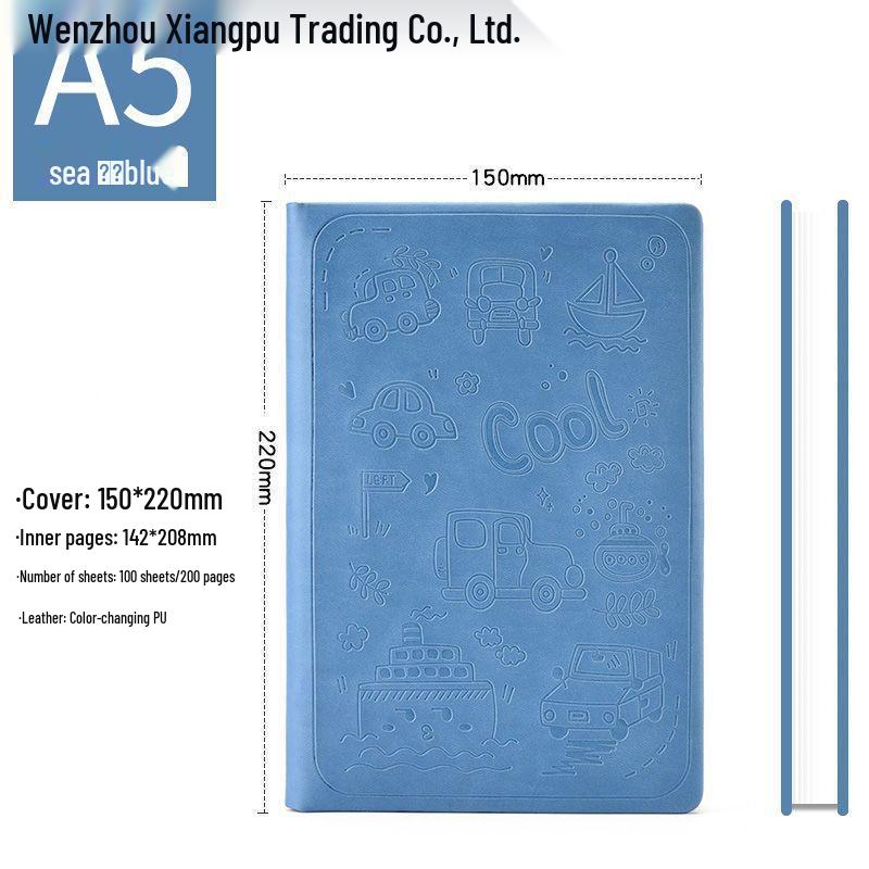 

Cartoon Student Password Diary with Lock – Thick Stationery Notebook Planner Single Book Set