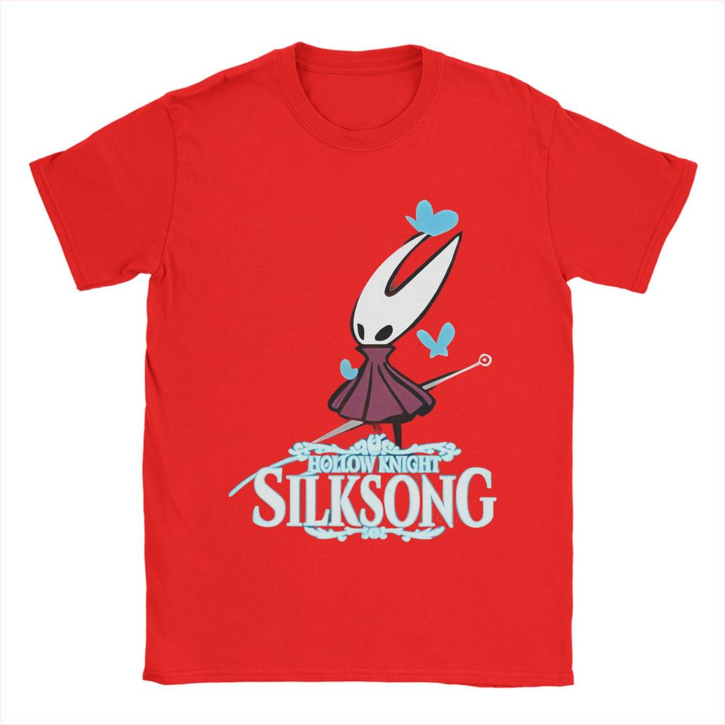 Hollow Knight Silksong T-Shirts Herren 100% Baumwolle Kleidung Mode Hornet Gaming Rundhals Kurzarm
