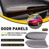 Pair for Honda Accord Sedan Front 2008-2012 Panels Door Lid Armrest Cover Gray