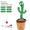Cactusul dansant poate să cânte și să învețe să vorbească Jucărie feeric de pluș Model reîncărcabil 120 de cântece (Dans + Cânt + Învățați să vorbiți + Înregistrare)