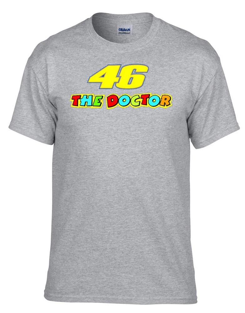46 The Doctor Valentino Rossi Pilot Motorcycle Grey Kids TShirt 126szKids S
