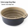 ZISIZ Extra Large Double Layer Kitchen Drain Basket