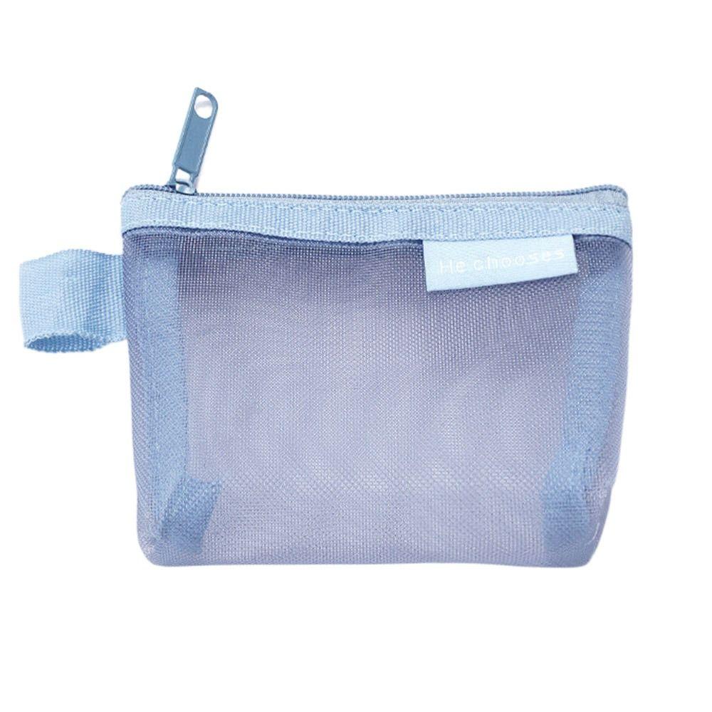 Key Lipstick Mesh Coin Purse Three-dimensional Small Item Storage Coin Bag Nylon Card Holder Office