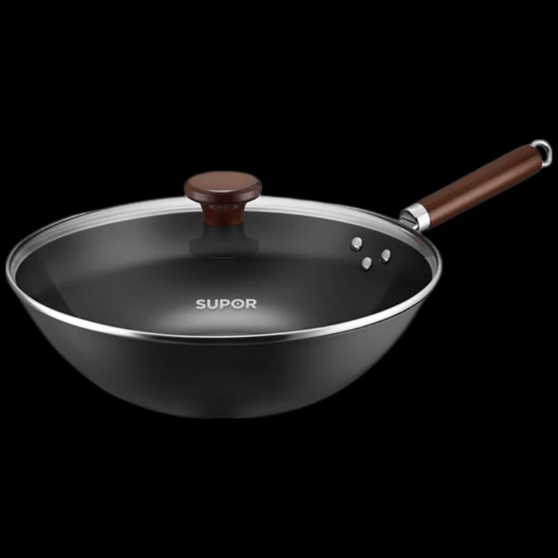 

SUPOR 32cm Refined Iron Stir-fry Wok