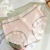 Non Marking Underwear for Women Mid Waist Lingerie Antibacterial Pure Cotton Knickers Breathable Triangle Panties