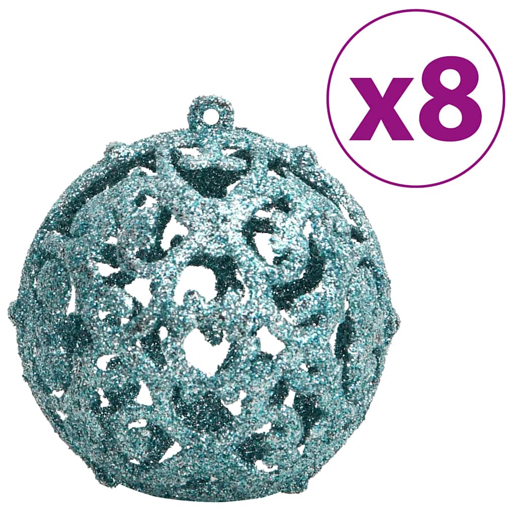 Christmas Baubles 100 Pcs Turquoise 3 4 6 Cm