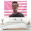 Jacob Elordi Rosa USA Flagge Wandteppich 2026 Promi Wandbehang Schauspieler Fan Geschenk Schlafzimmer Wohnheim Dekoration Flachdruck
