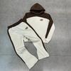 Unisex Y2K Hip Hop Streetwear Hoodie Jogger Set Cotton Blend Oversized Casual Outfit Daily Wear