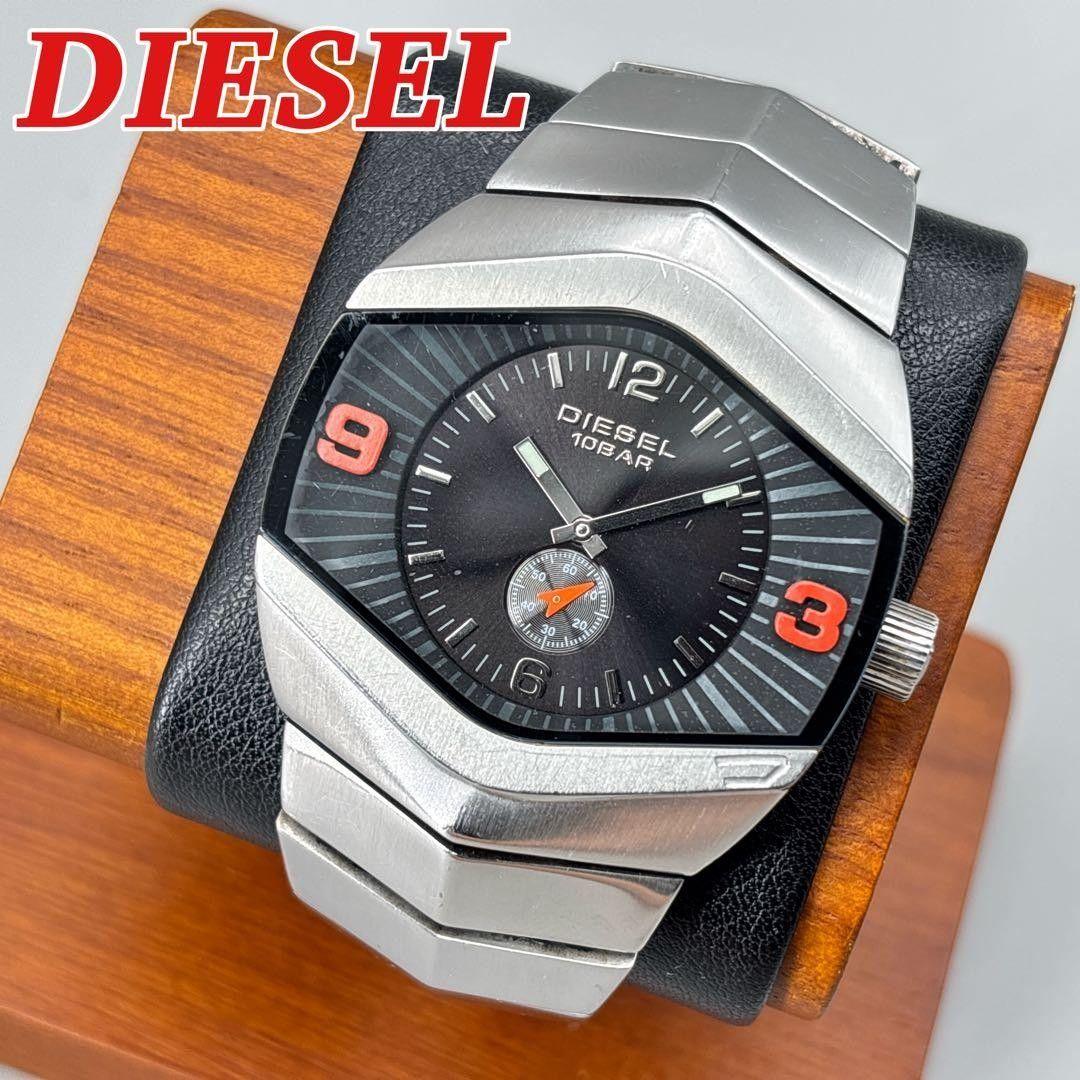 Used Rare DIESEL Diesel Watch Armor Watch y2k Sumoseco Quartz Watch Archive Working Item Hexagon