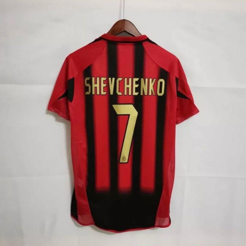 Vintage jersey 0607AC Milan No. 22 Kaka national team Brazil France Portugal short-sleeved home and away jersey