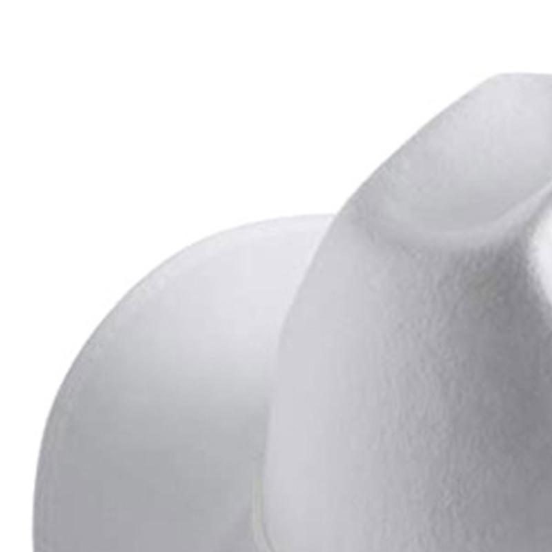 Lightweight Solid Color Fedora Hats for Women Men Thick Fabric Cowboy Cap with Brim Western Jazz Felt Cap Casual Hats