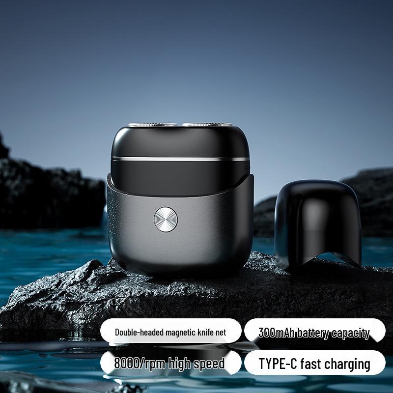 Men s Double-Head Electric Shaver with Floating Cutter & Magnetic Suction - Fully Washable Beard Trimmer Chinese Version