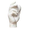 Handheld Heart Statue Hand Holding 3D Printed Figurine, Modern Minimalist Sculptural Desk Decor, Romantic Black White Home Decor Accent for
