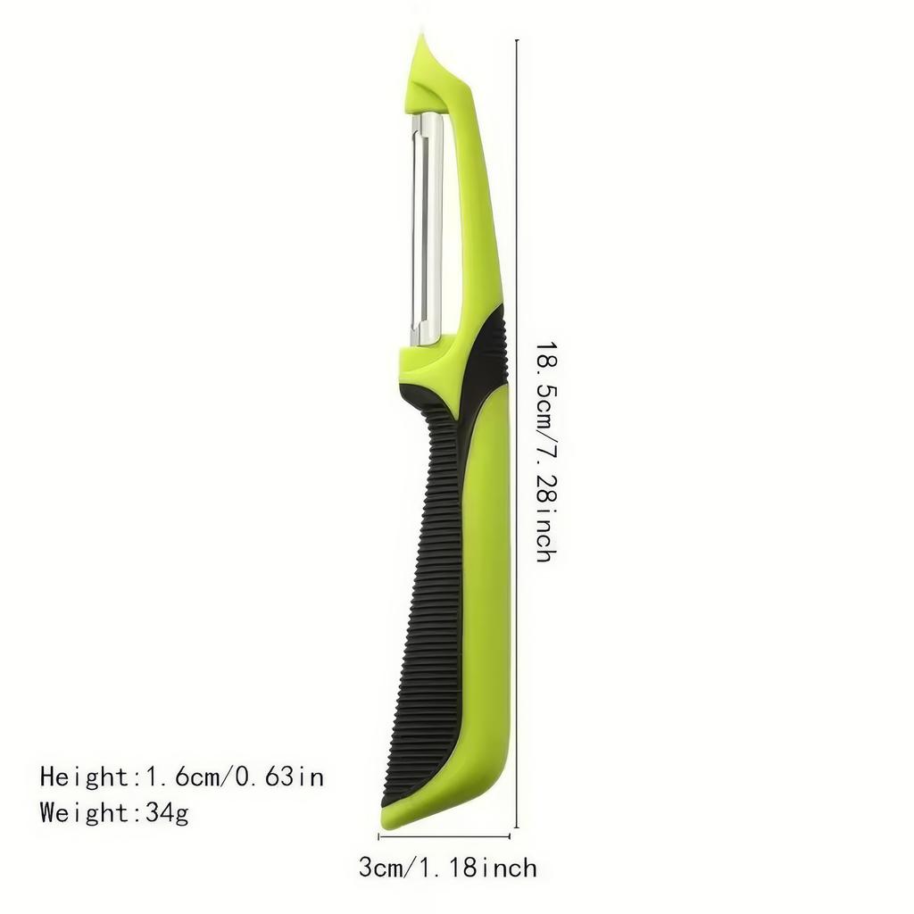 1/2 Piece Peeler Green, Reusable, Sturdy and Portable, Suitable for Peeling Fruits and Melons, Peeling Tools