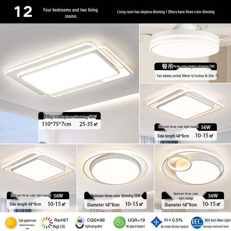 Modern Minimalist Eye Protection Ceiling Light for Living Room and Bedroom