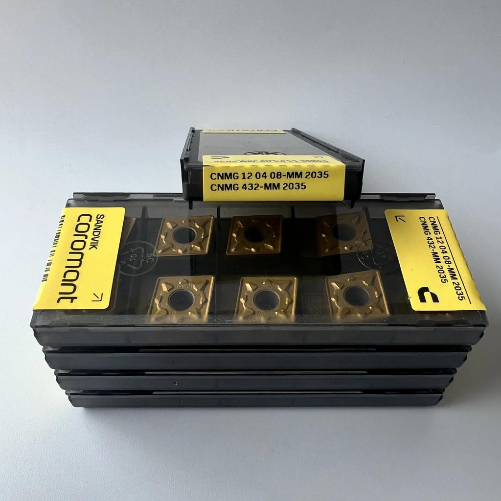 Sandvik / CNMG120408-MM 2035 / Industrial Indexable Carbide Inserts 10 Pcs