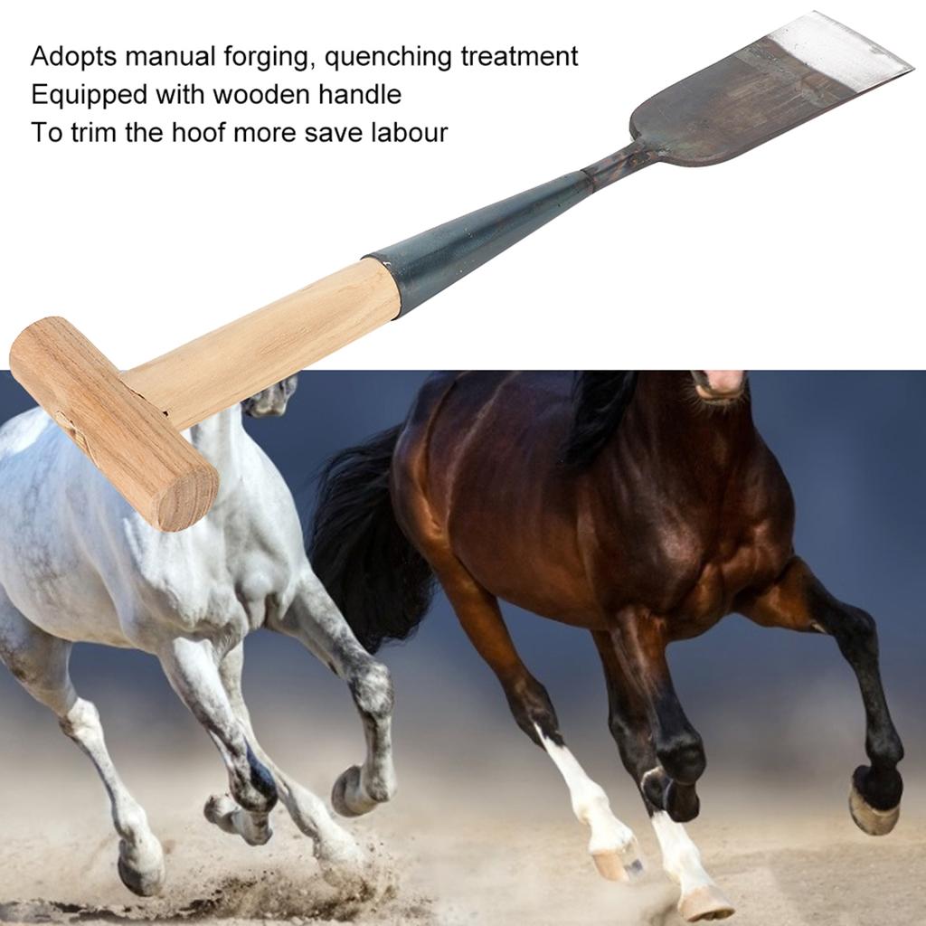 Manganese Steel Durable Horseshoe Trimming Hoof Clipping Shovel Tool for Livestock Farm Home