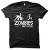 Funny  Zombies Hate Fast Food  Zombie Joke T-Shirt M5698