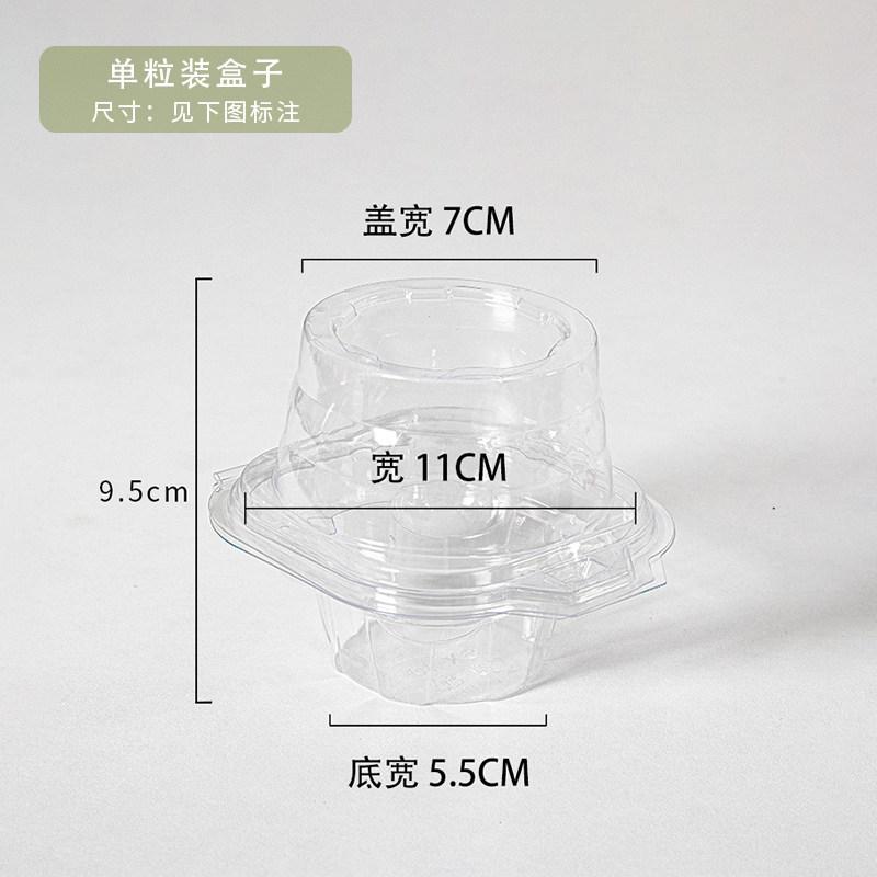 

Cupcake Takeout Container Transparent Single Grain Two-pack Egg Tart Boxes Packaging Box Easy To Use Dessert Shop Available 50pcs