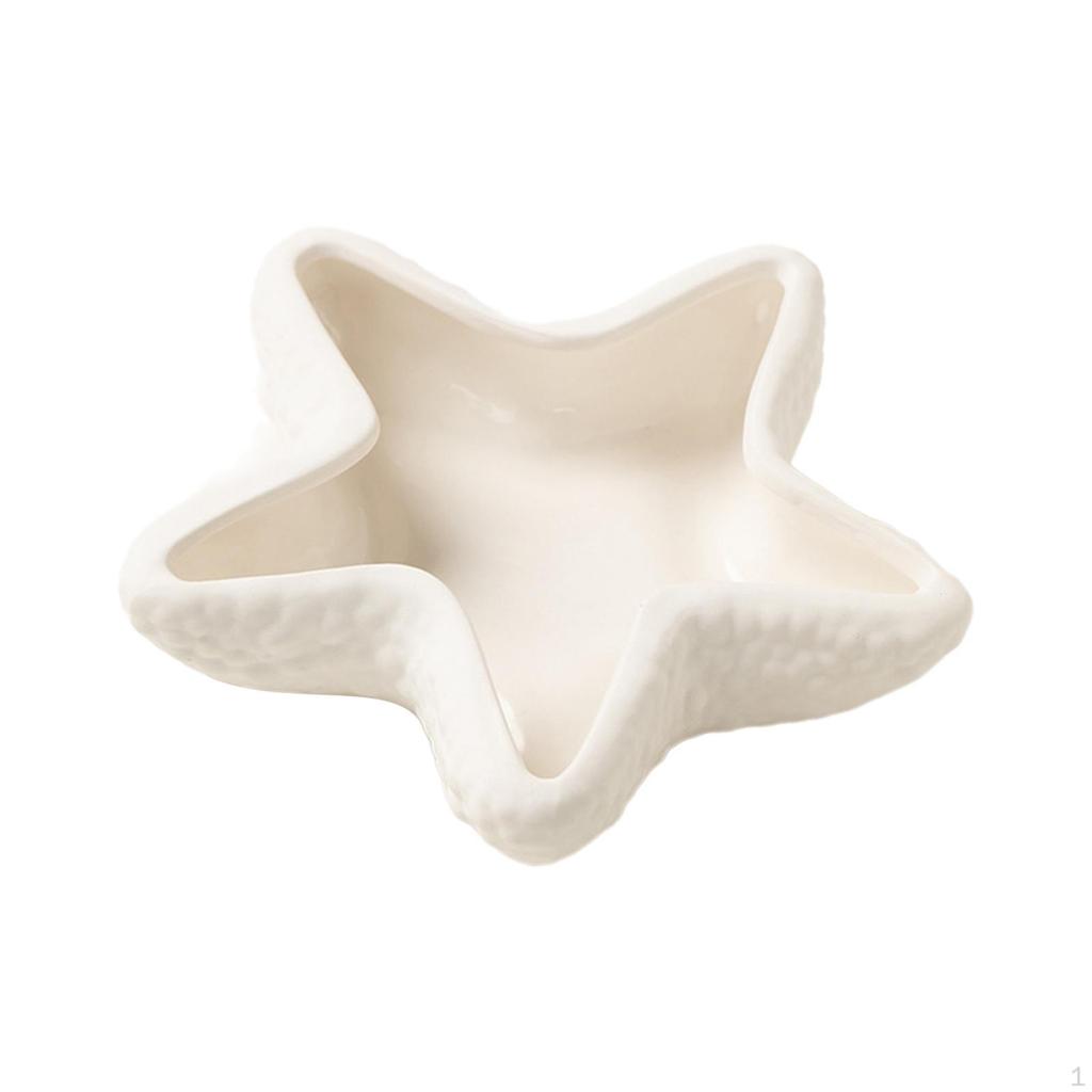 Ceramic Craft Jewelry Dish Decorative Accent Tray Trinket Earrings Necklace Storage for