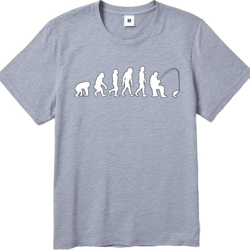 Soft Big Size Tee Unisex Oneck Tshirt Plus Size Evolution Of Unisex To Fisherunisex Classic Male Teeshirt Trendy Tshirt Streetwear Tee