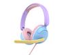myFirst CareBuds Link W2 Kids Headphones Headset with Volume Limiting and Voice Chat (Cotton Candy)