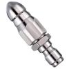 Stainless Steel 1/4" Quick Connect High-Pressure Water Nozzle for Sewer Cleaning