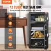 Double Door 7.2 cu.ft Safe Box with Key Lock Password Cabinet Black
