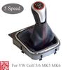 5 6 gang Manuelle Auto Shifter Boot Schaltknauf Kopf Hebel Zubehör Für VW Volkswagen Golf 5/6 MK5/6 scirocco(2009) Octavia