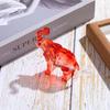 Carina Statuetta Elefante in Vetro di Cristallo, Regalo da Collezione per Amante degli Elefanti Statua Animale Ornamento per Decorazioni Domestiche