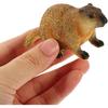 LIFKOME Groundhog Figurine Realistic Wildlife Model Animal Collectible Statue Simulation Groundhog Ornament for Desktop Cake Topper Bookshelf Garden