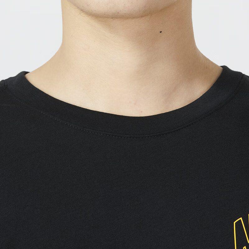 Nike T Shirts Men's Black Crew Neck Moderate Straight Fit FJ2347-010