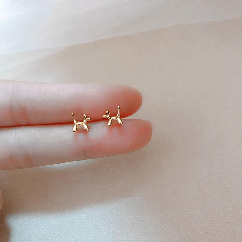 Gold Color Silver Plated Mini Butterfly Heart Stud Earrings For Women Cartilage Helix Tragus Piercing Jewelry Gift
