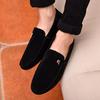 Men's Korean Style Slip-On Loafers – Trendy, Casual, Non-slip Cloth Driving Shoes