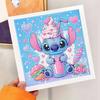 DIY Diamond Painting Kit with Frame,Stitch Full Circle Mosaic 5D DIY Cross Stitch Kit Home Decoration with Frame, Handicraft Hobby Collection