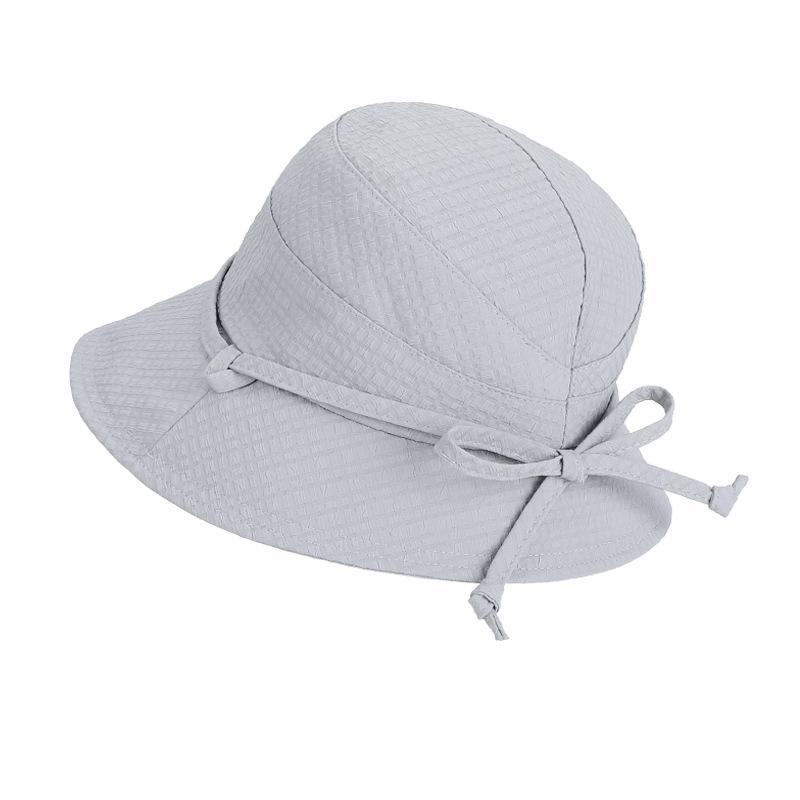 Summer Outdoor Travel Sun Protection Hat Women's Bow Fisherman Hat Big Brim Basin Hat