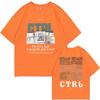 Rapper SZA Ctrl Why Is It So Hard To Accept The Party Is Over Graphic Print Tshirt Unisex Women Fashion Hip Hop Oversized T-shirt